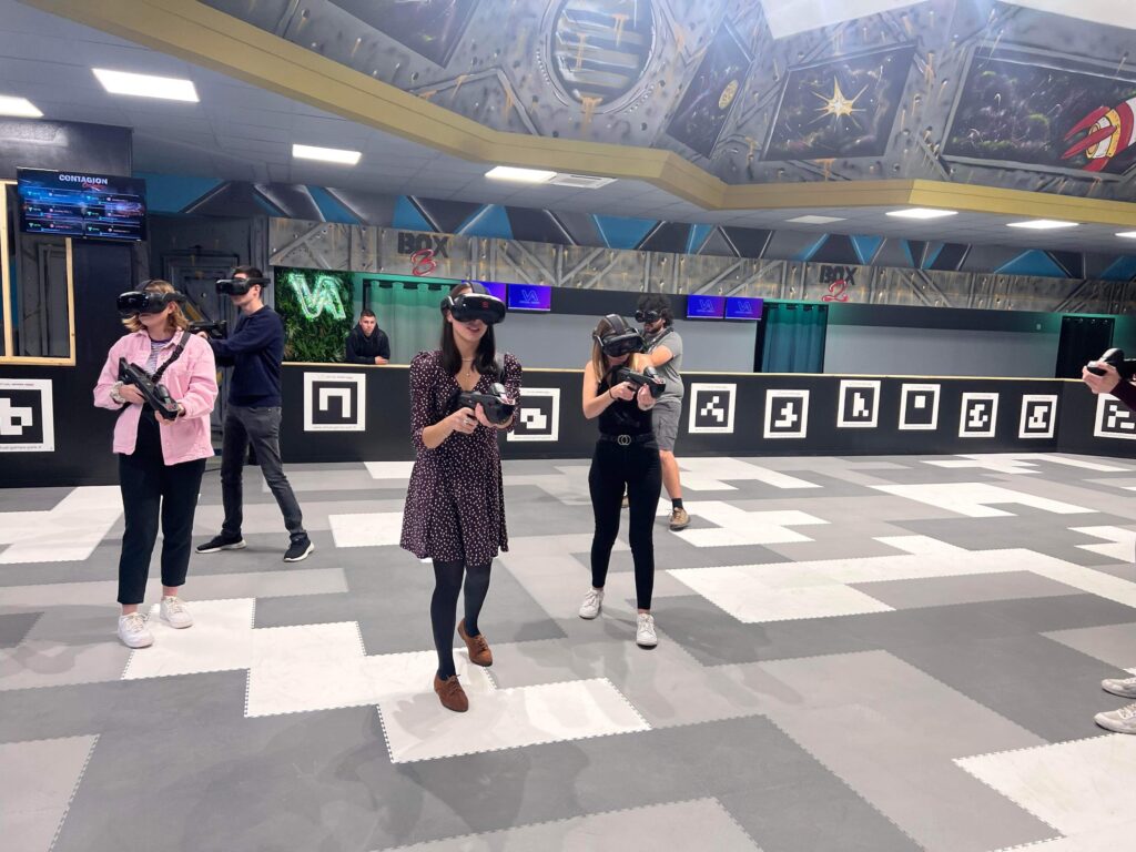 En vacances, en famille et tous dans l'arène de Virtual Arena à Nevers !